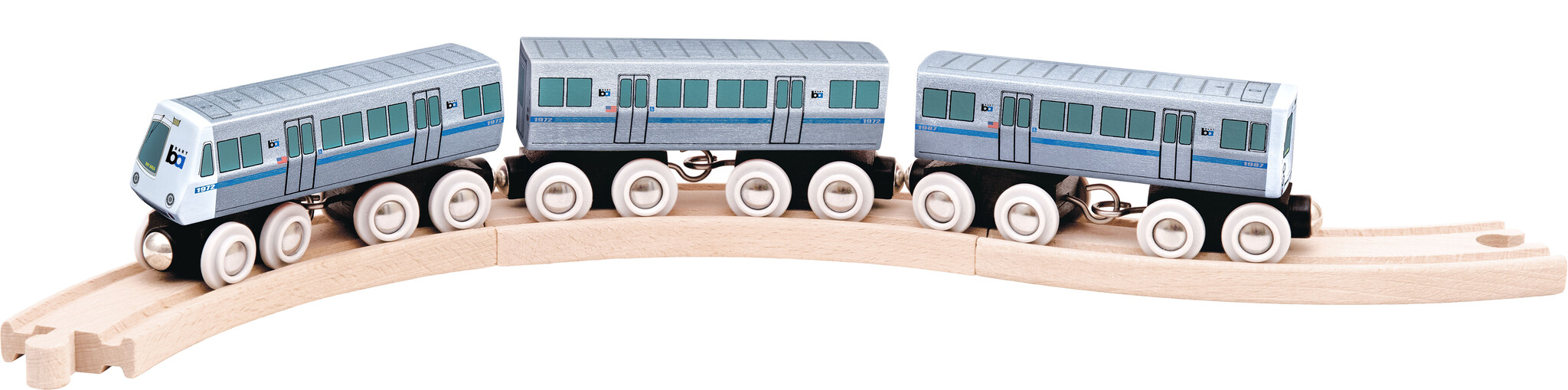 Wooden Toy Trains - Legacy BART Train Set