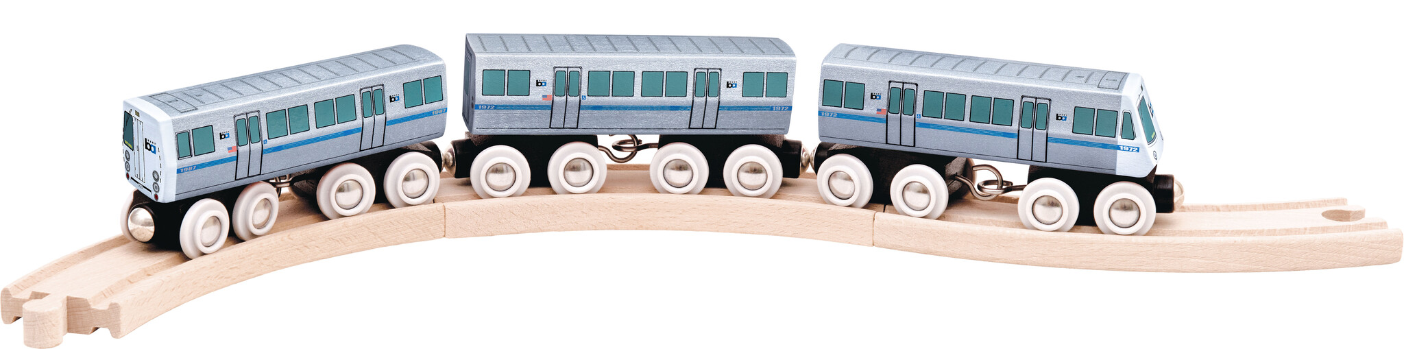 Wooden Toy Trains - Legacy BART Train Set