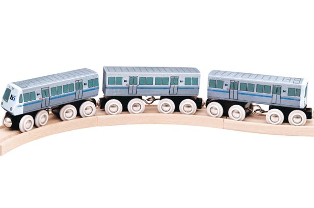 *BACK IN STOCK SOON* Wooden Toy Trains - Legacy BART Train Set