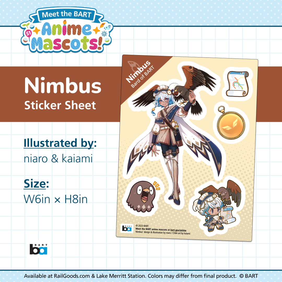 Anime Mascot Sticker - Nimbus