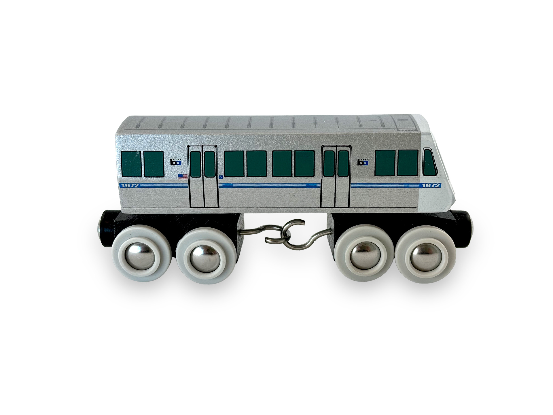 Wooden Toy Train - BART Legacy A Car