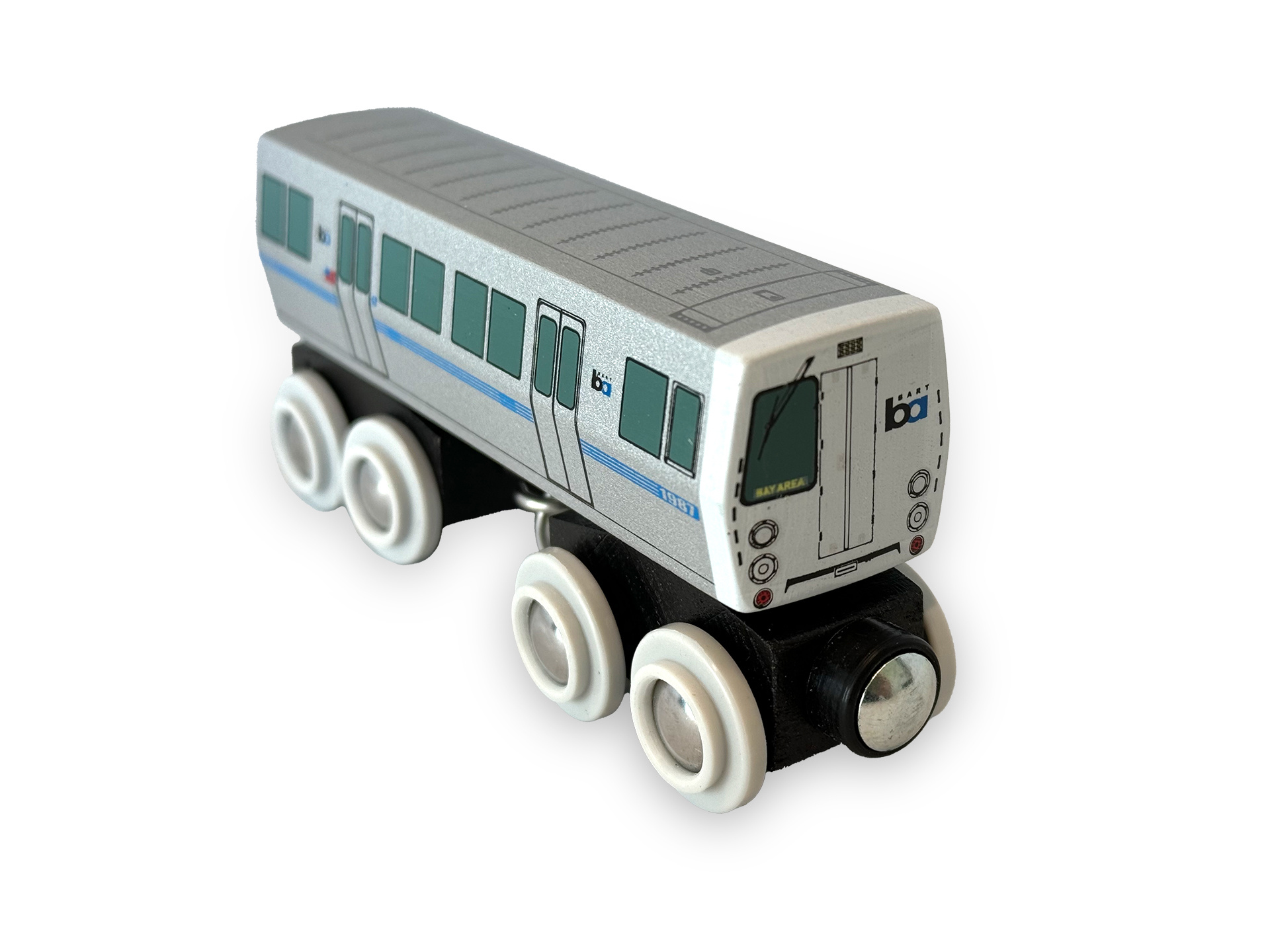 Wooden Toy Train - BART Legacy C Car