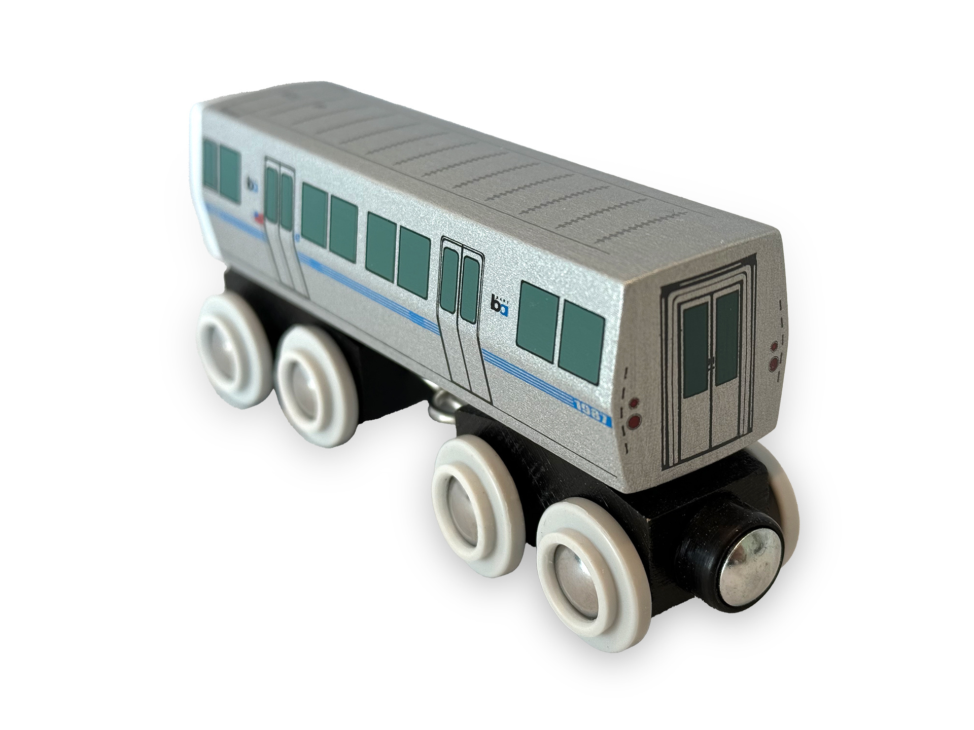 Wooden Toy Train - BART Legacy C Car