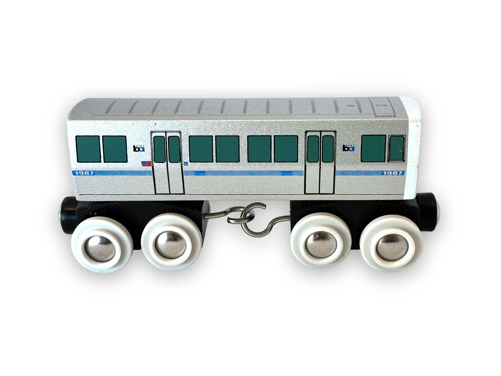 Wooden Toy Train - BART Legacy C Car