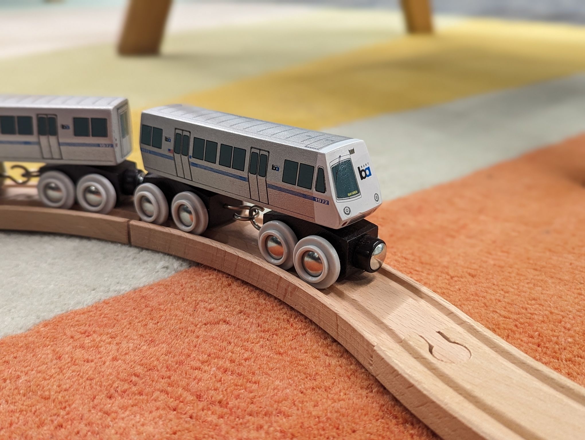 Wooden Toy Train - BART Legacy A Car