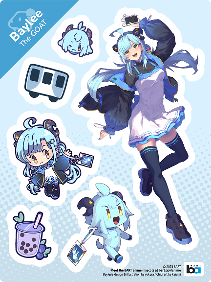 Anime Mascot Sticker - Baylee