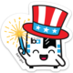 4th of July BARTy Sticker