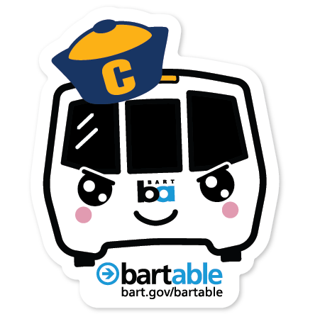 Cal BARTy Sticker