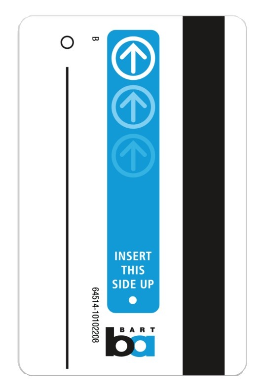 BART Blue Ticket Sticker