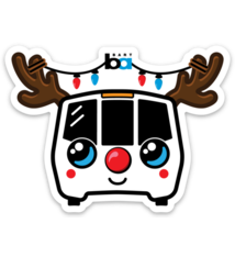 Holiday BARTy Sticker