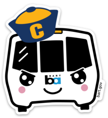 Cal BARTy Sticker