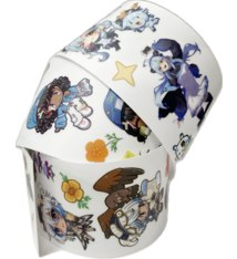 BART Anime Clear Sticker Roll