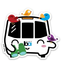 Bird Watcher BARTy Sticker