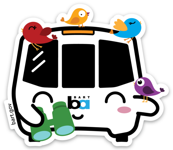 Bird Watcher BARTy Sticker