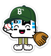 Oakland Ballers BARTy Catcher Sticker