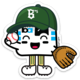 Oakland Ballers BARTy Catcher Sticker