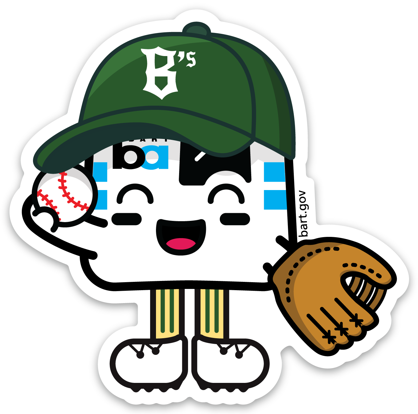 *NEW* Ballers BARTy Catcher Sticker