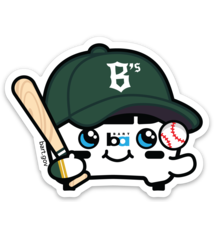 Oakland Ballers BARTy Hitter Sticker