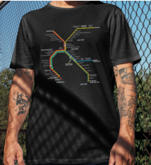 *BACK IN STOCK* BART System Map T-Shirt