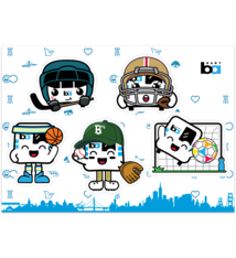 Sporty BARTy Sticker Sheet