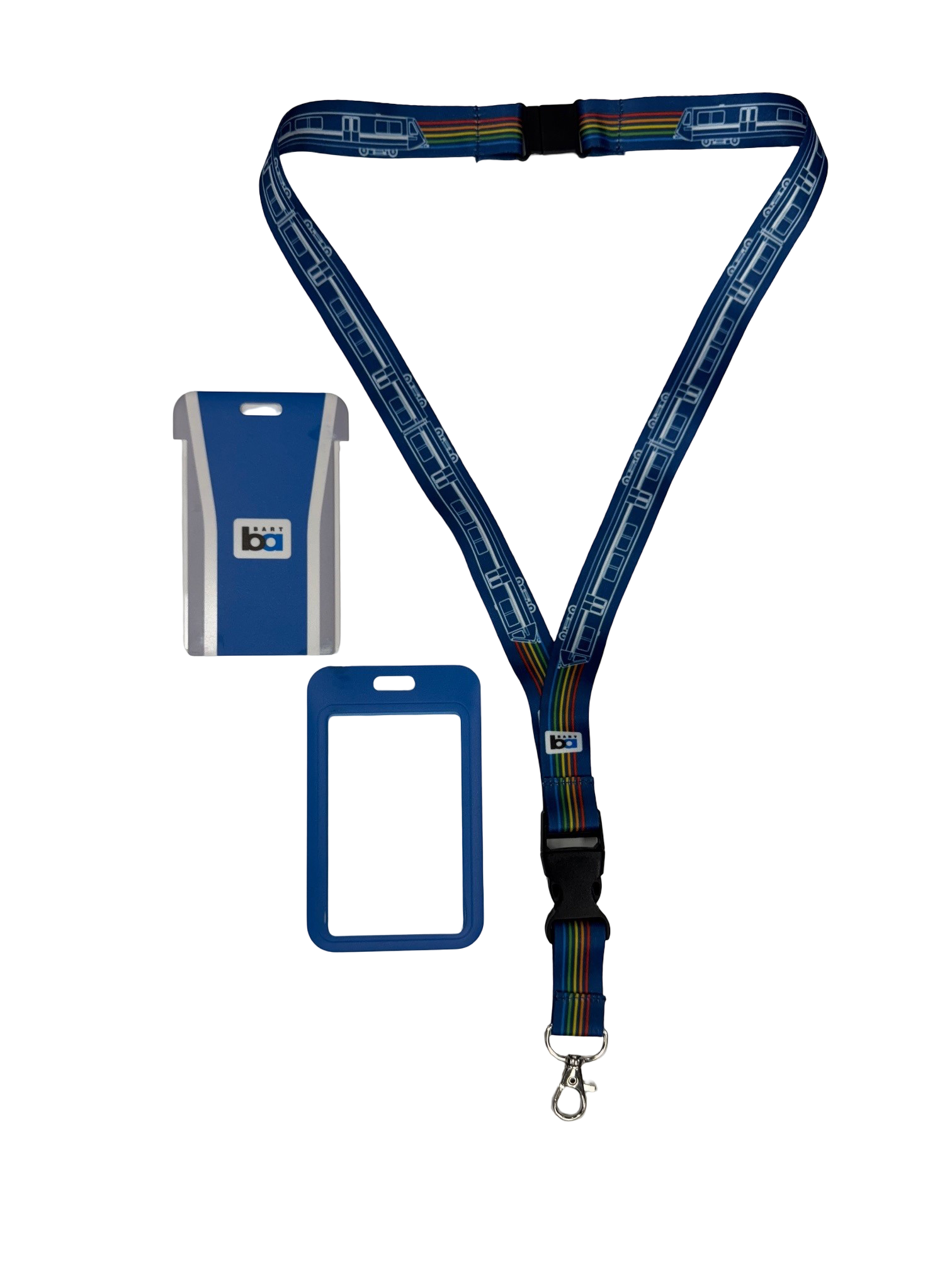 *NEW*BART FOTF Train Lines Lanyard w/ Cardholder
