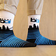 BART Bay Area Skyline Socks