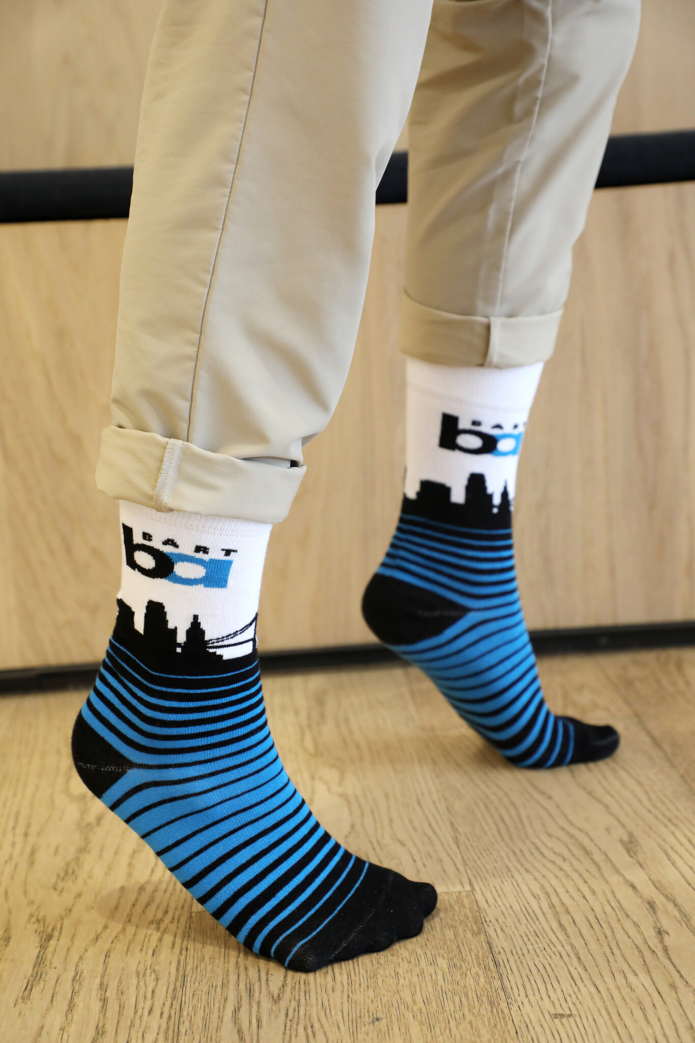 BART Bay Area Skyline Socks