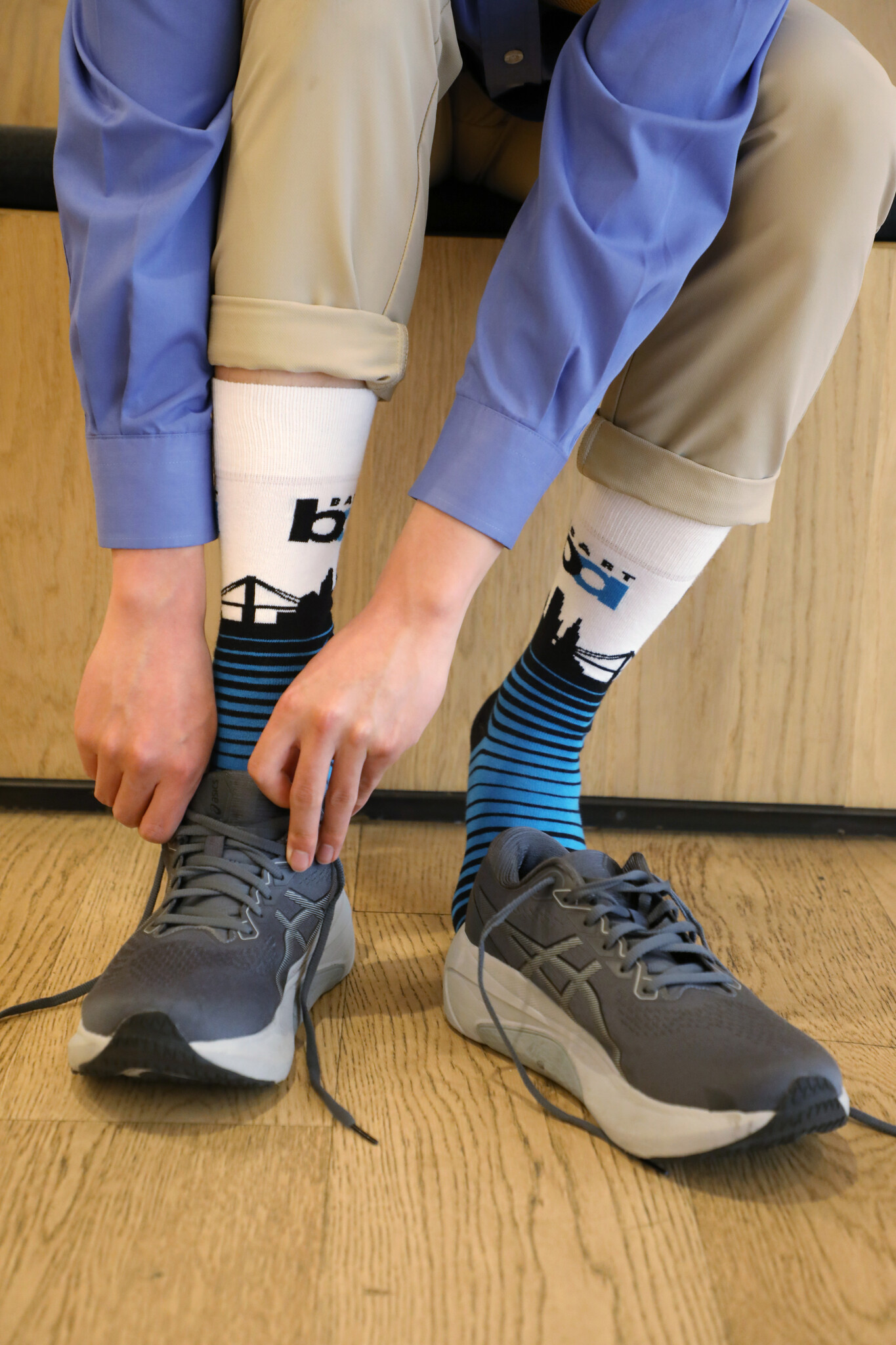 BART Bay Area Skyline Socks
