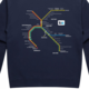 *NEW* BART System Map ZIP UP  Hoodie