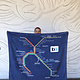 *BACK IN STOCK* BART System Map Fleece Blanket