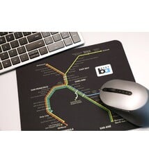 BART System Map Mouse Pad