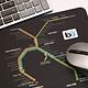 BART System Map Mouse Pad
