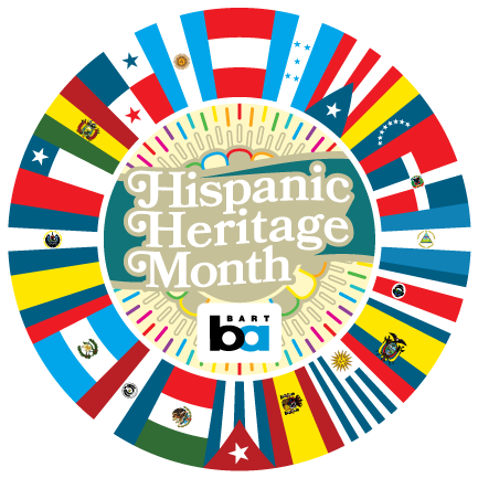 BART Hispanic Heritage Month Sticker