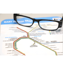 BART System Map Eyeglass Wipe