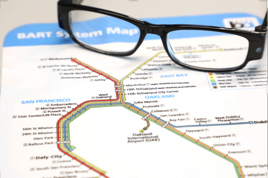 BART System Map Eyeglass Wipe