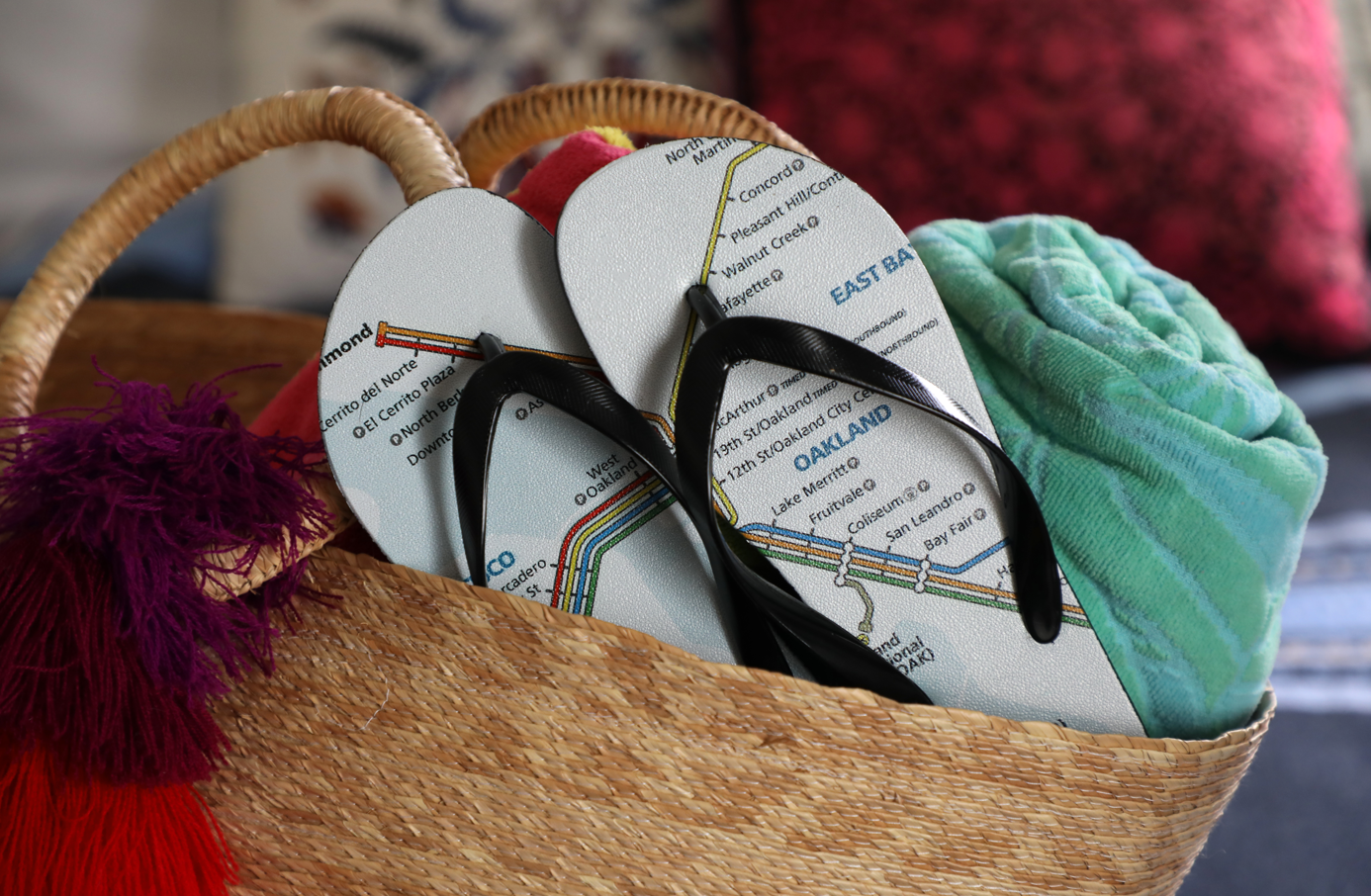 BART System Map Flip Flops