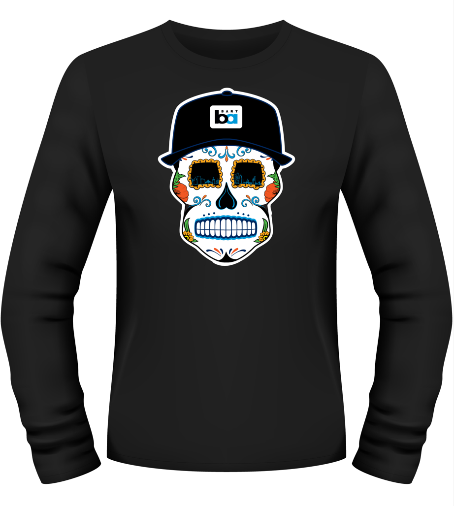 BART Sugar Skull Long Sleeve Shirt