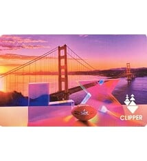 Super Bowl LX Clipper Card - Golden Gate Bridge