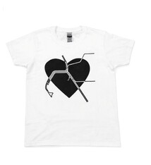 T-Shirt Heart Map Youth White