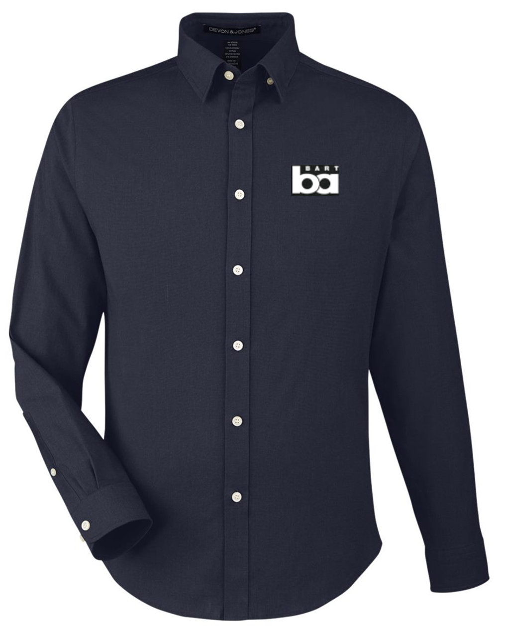 Dress Shirt Men Dark Navy