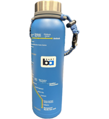 BART System Map Water Bottle