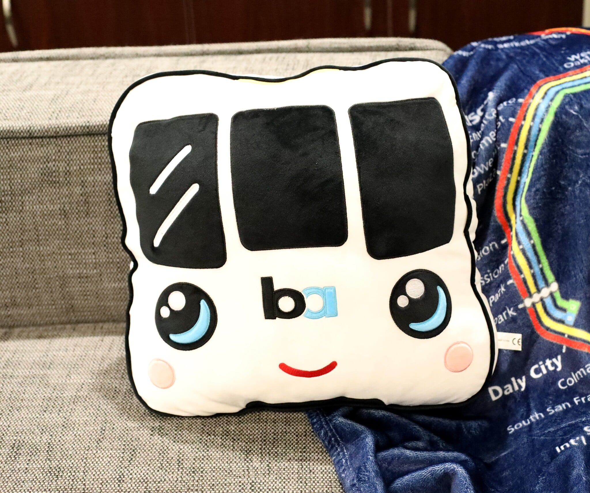 *ON BACK ORDER* BARTy Plush Train Pillow