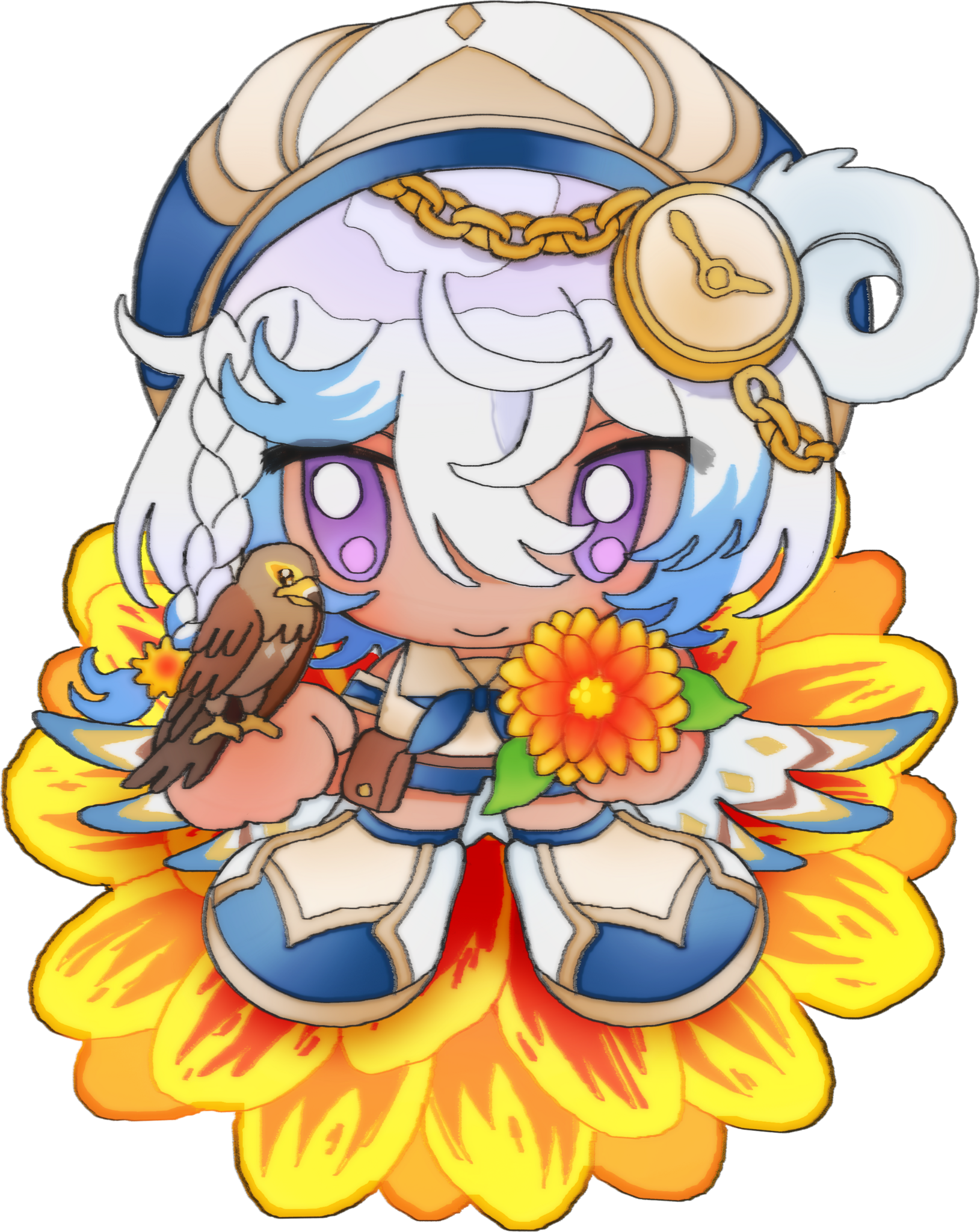 *NEW* BART Anime Flower Sticker - Nimbus