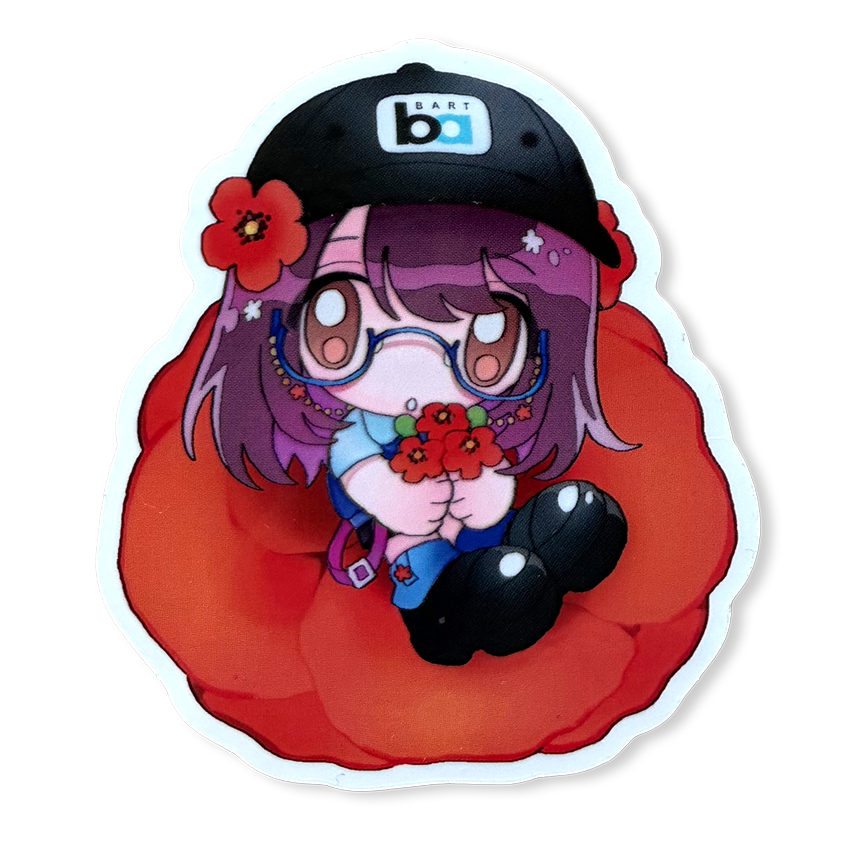 Anime Flower Sticker - Mira