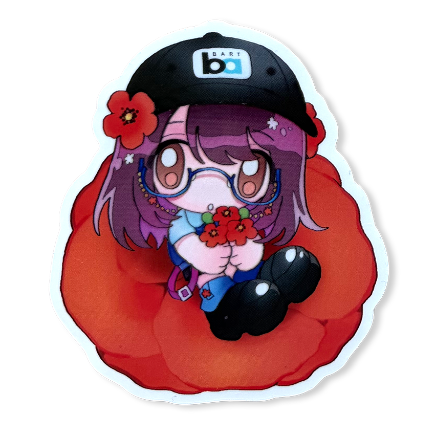 *NEW* BART Anime Flower Sticker - Mira
