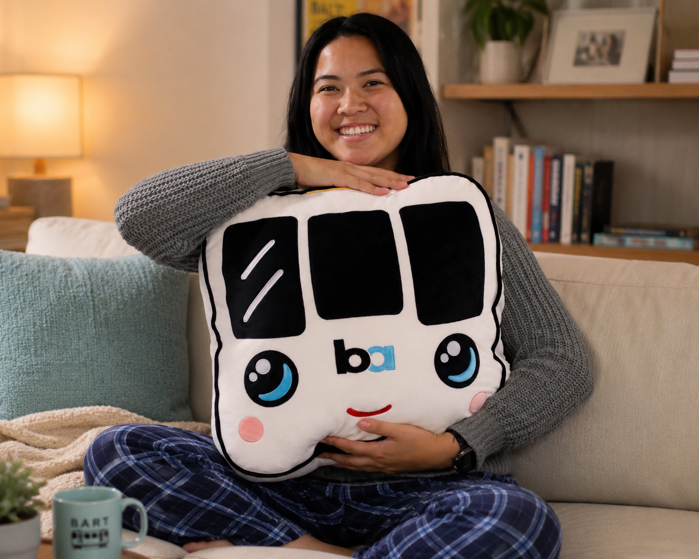 BARTy Plush Train Pillow