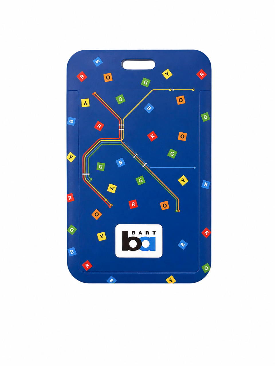 BART Lines and Icons Card Holder