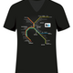 BART System Map Ladies V-Neck T-Shirt