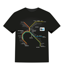 BART System Map T-Shirt Youth