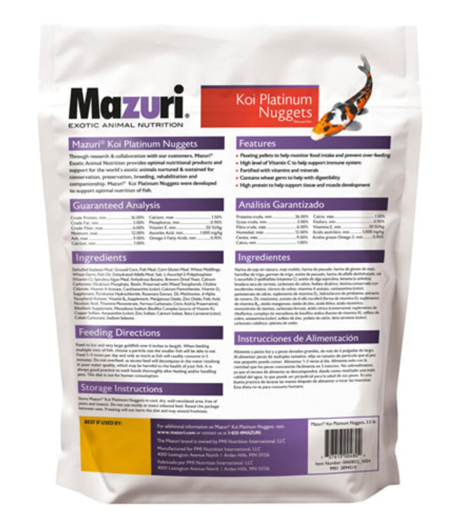 Mazuri Mazuri Koi Platinum Nuggets